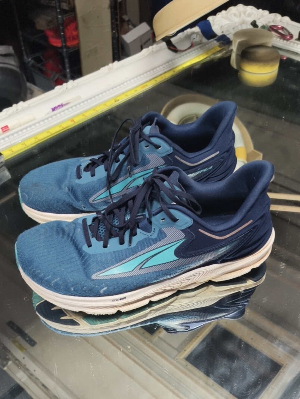 Altra Men’s 11 Altra Men's Torin 6 Road Running Shoe Mineral Blue Excellent